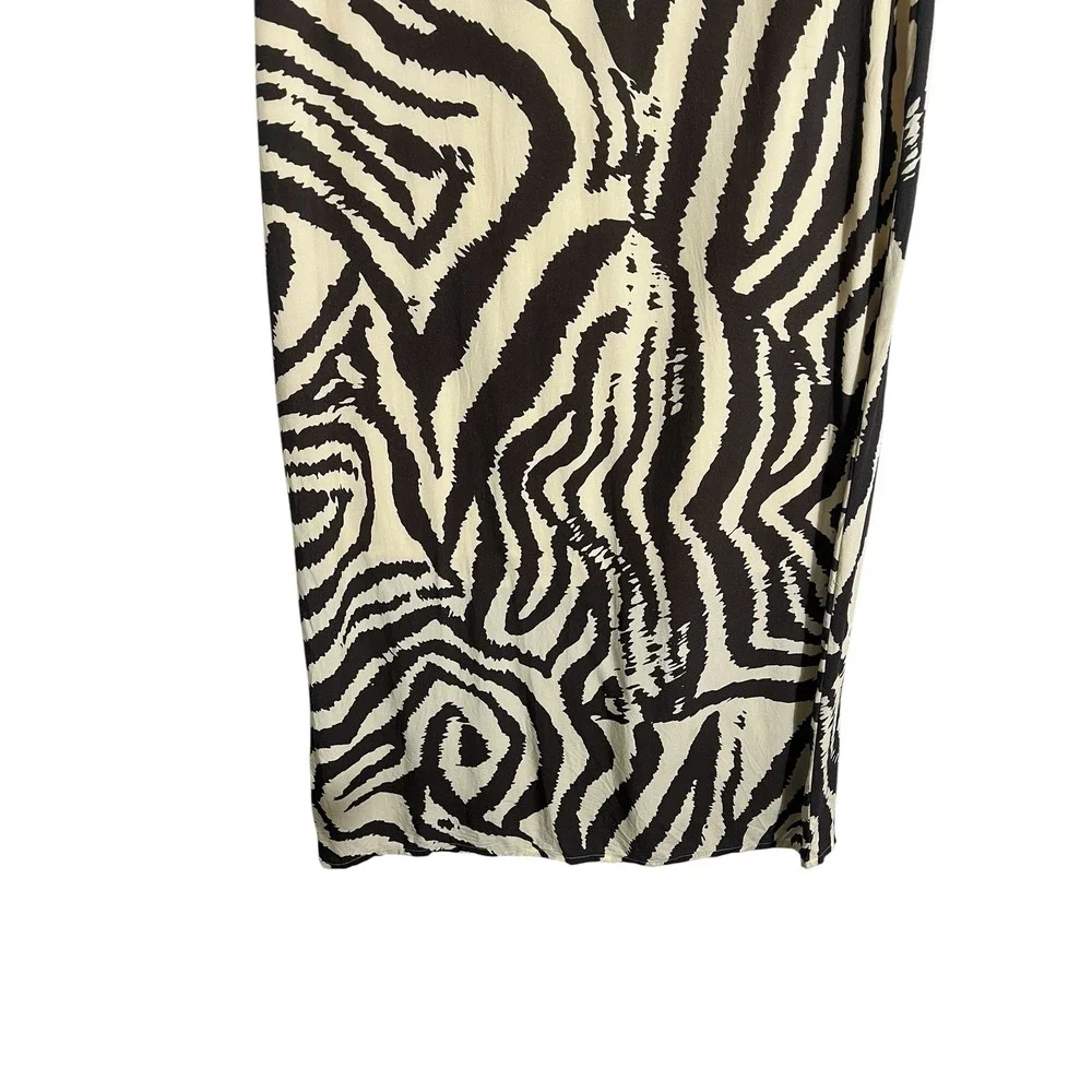COREY LYNN CALTER‎ x ANTHROPOLOGIE Zebra Maxi Tee Midi Shirt Dress